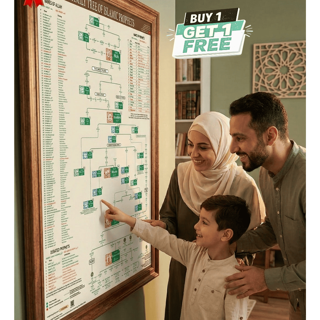Islamic Prophets Complete Family Tree Chart ❤️ | BUY1 GET1 FREE